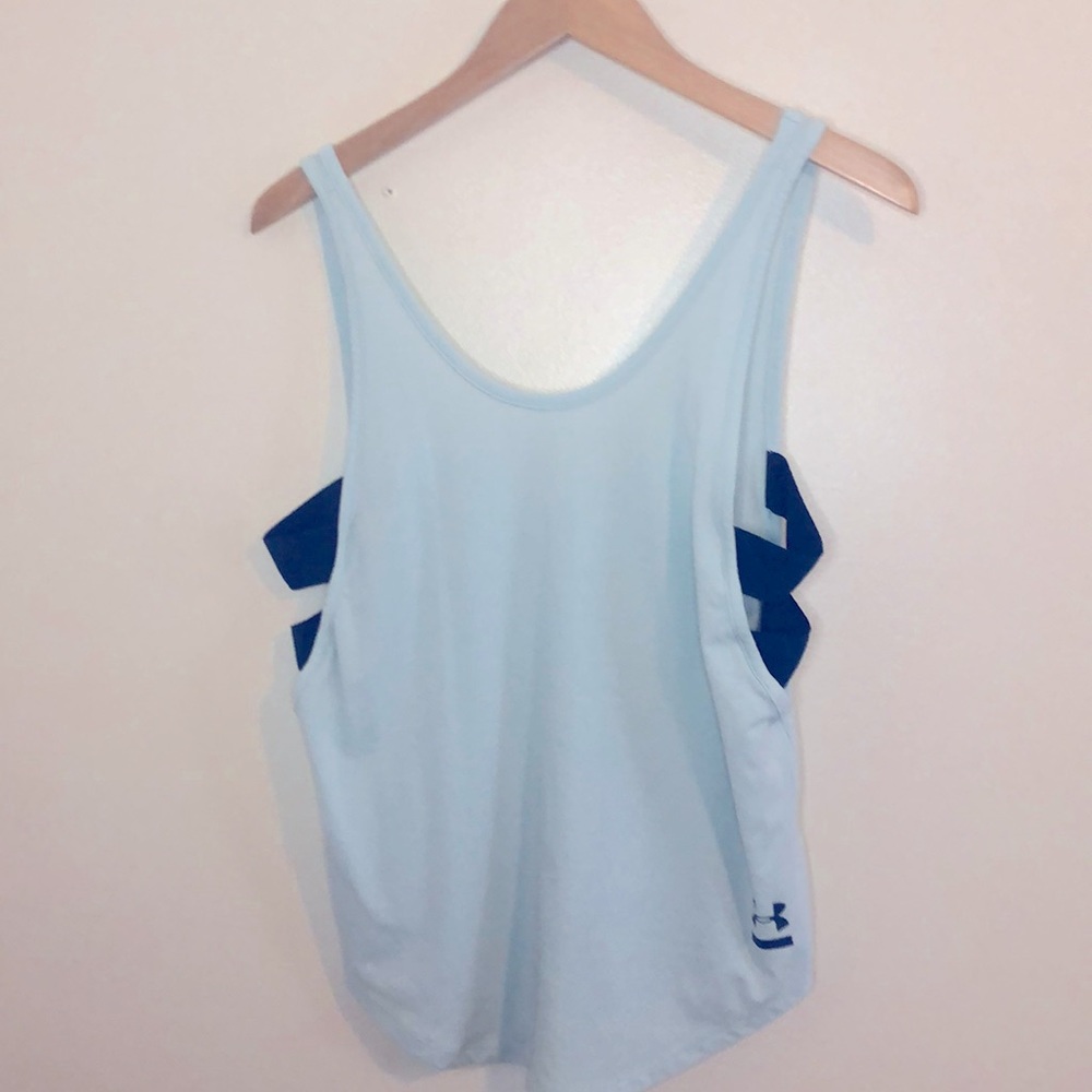 Blue Under Armour tank